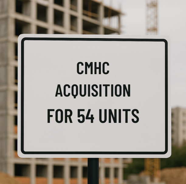 Transactions 23 CMHC Acquisition in Quebec City, QC – $4,150,000 for 54 units (Multifamily – Acquisition)